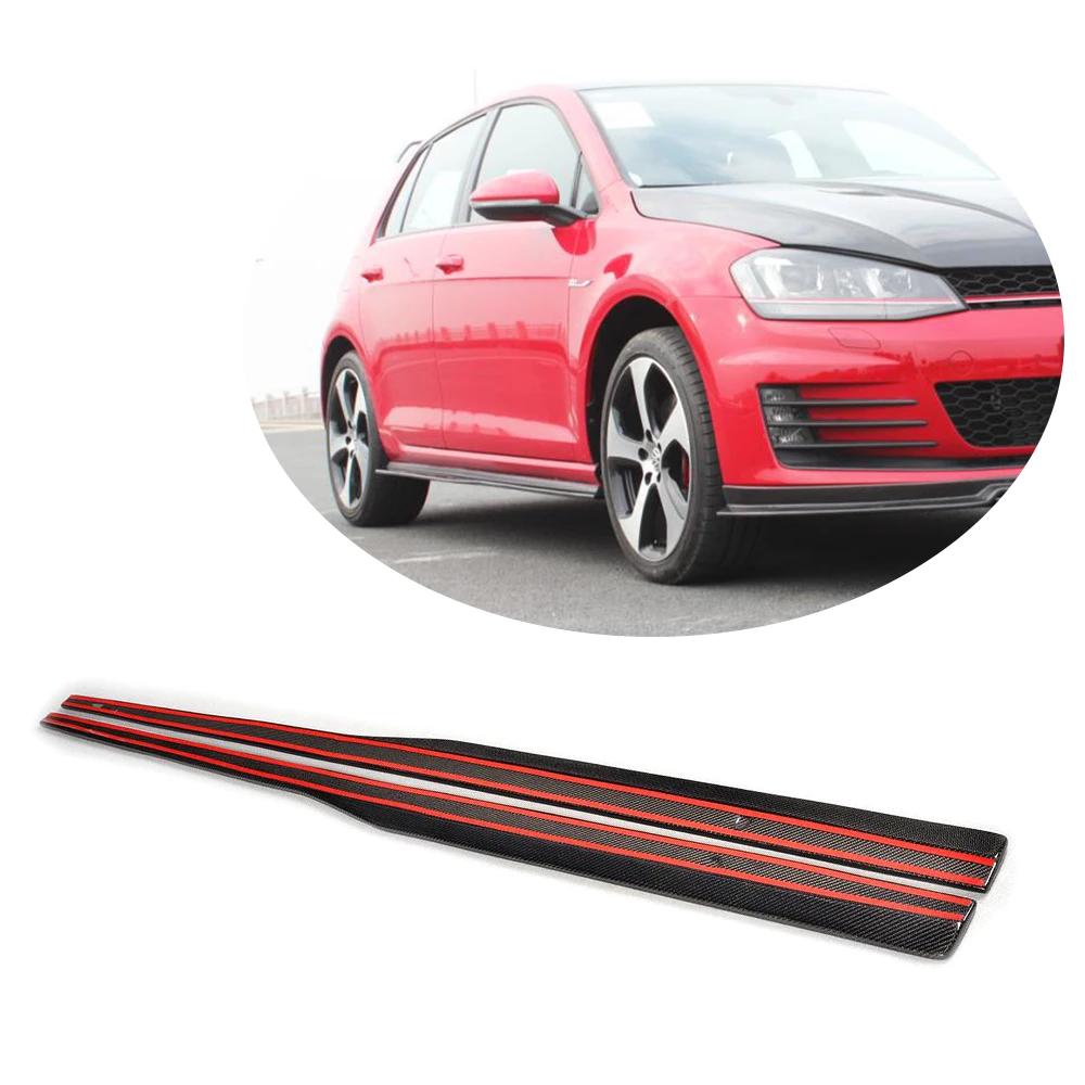 Side Skirts (for GTI HB 2012-2017, Carbon) for Volkswagen Golf 7/E-Golf 2012-2020 - image 1