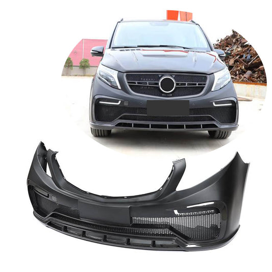 Front bumper V1 (2014-2019, Carbon) for Mercedes Vito / V-class W447 2014↗ year - image 1