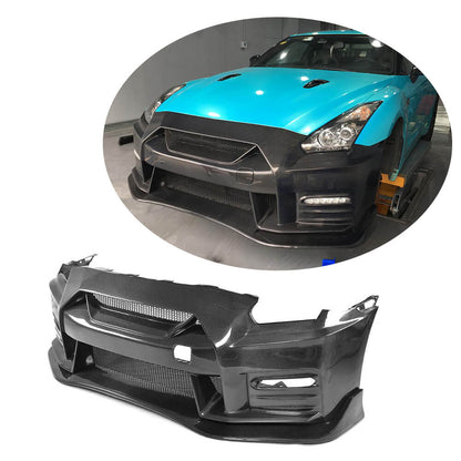 Front Bumper (2009-2015, Carbon) for Nissan GT-R 2008-2025 - image 1