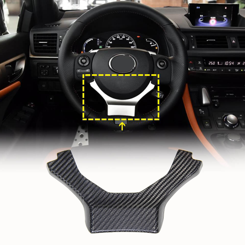 Steering Wheel Cover Carbon for Lexus NX 2014-2021 - image 1