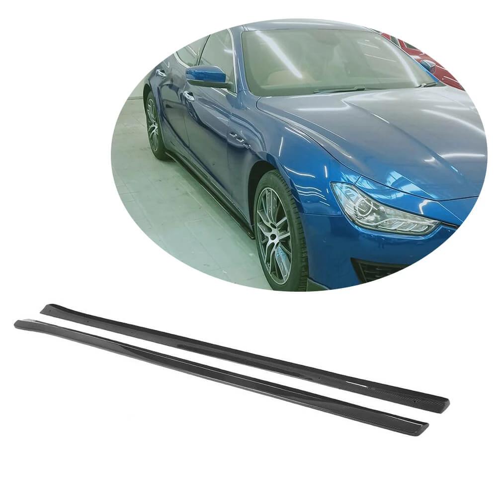 Side Skirts V1 (for Base/S/S Q4, Carbon) for Maserati Ghibli 2013-2023 - image 1