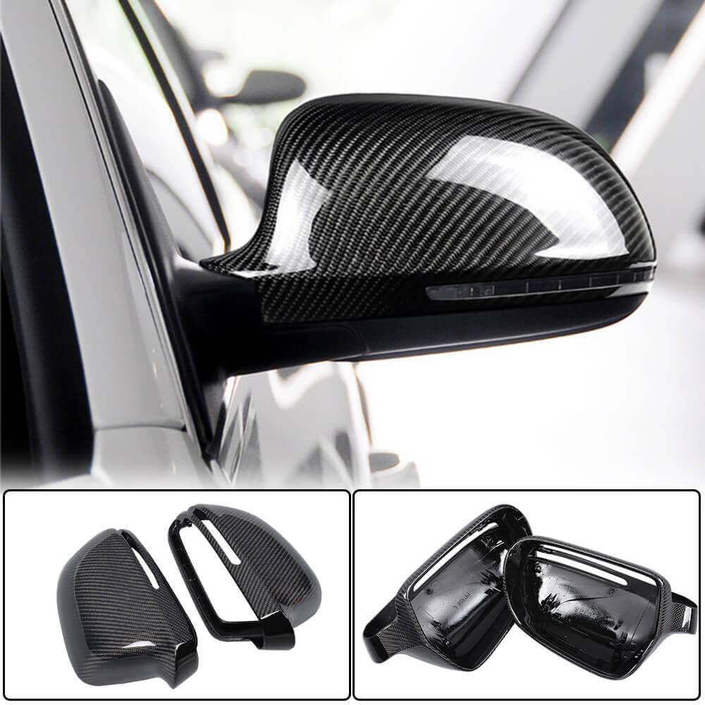 Mirror Covers Replacement Style Carbon Fiber for Audi A3 2003-2012 - image 1