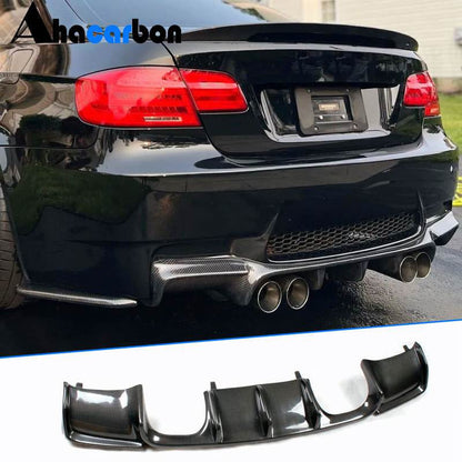 Rear Bumper Diffuser Carbon Fiber V2 (for E92/E93 M3) for BMW 3 series E-90/91/92/93 2005-2011 - image 1