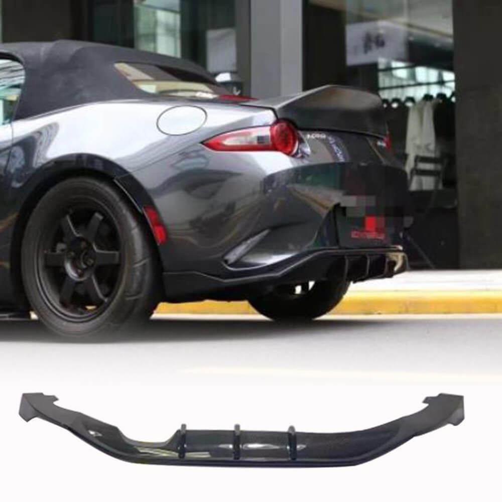 Rear bumper diffuser V2 (2022+, Carbon) for Mazda MX-5 - image 1