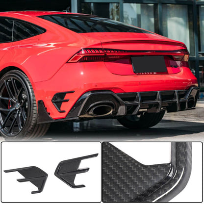 Rear bumper vent covers (for RS7 2018-2022, Dry Carbon) for Audi A7 2018- - image 1