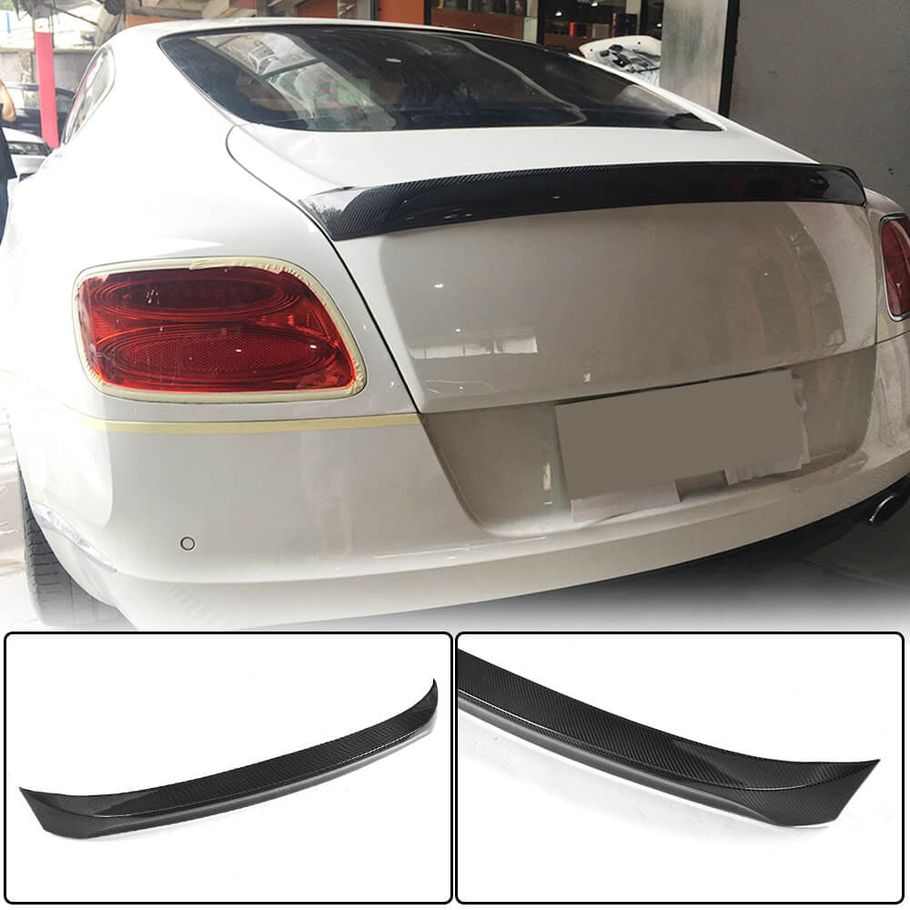 Rear Trunk Spoiler Carbon Fiber for Bentley Continental GT 2011-2018 - image 1