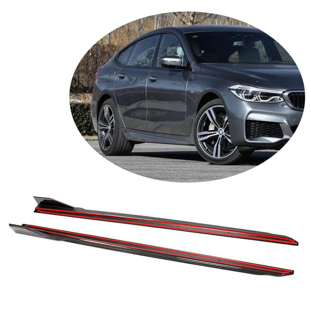 Side Skirt Extensions (for M-Sport, Carbon) for BMW 6 Series G32 2017- - image 1