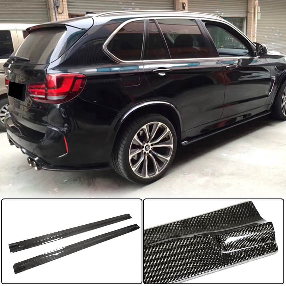 Side Skirts Carbon Fiber (for F85) for BMW X5 F-15 2013-2018 - image 1