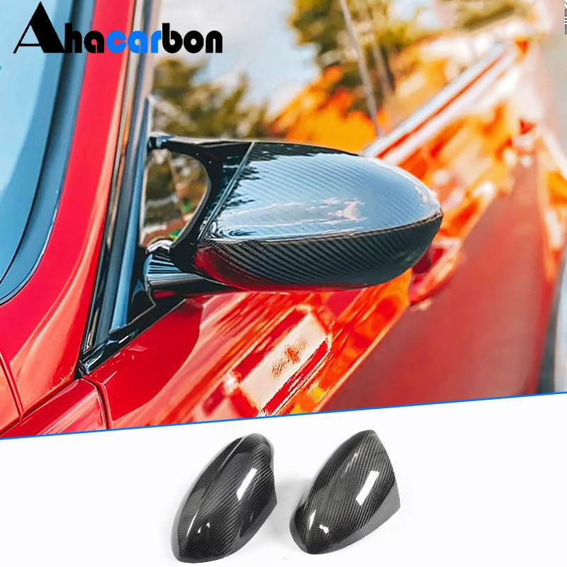 Mirror Covers V2 (for M3, Carbon) for BMW 3 Series E90/E91 2005-2011 - image 1