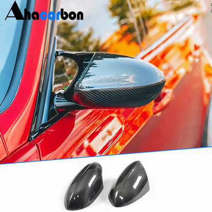 Mirror Covers V2 (for M3, Carbon) for BMW 3 Series E90/E91 2005-2011 - image 1