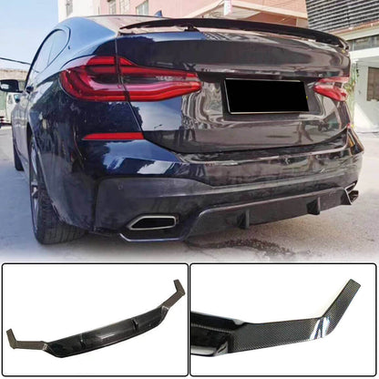 Rear Bumper Diffuser Carbon Fiber (2017-2020, M-Tech) for BMW 6 series G32 2017- - image 1