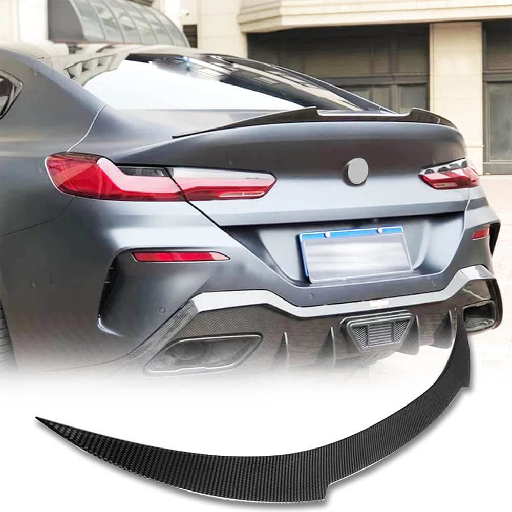 Rear Trunk Spoiler Dry Carbon Fiber V3 (for G15) for BMW 8 series G14/G15/G16 - image 1