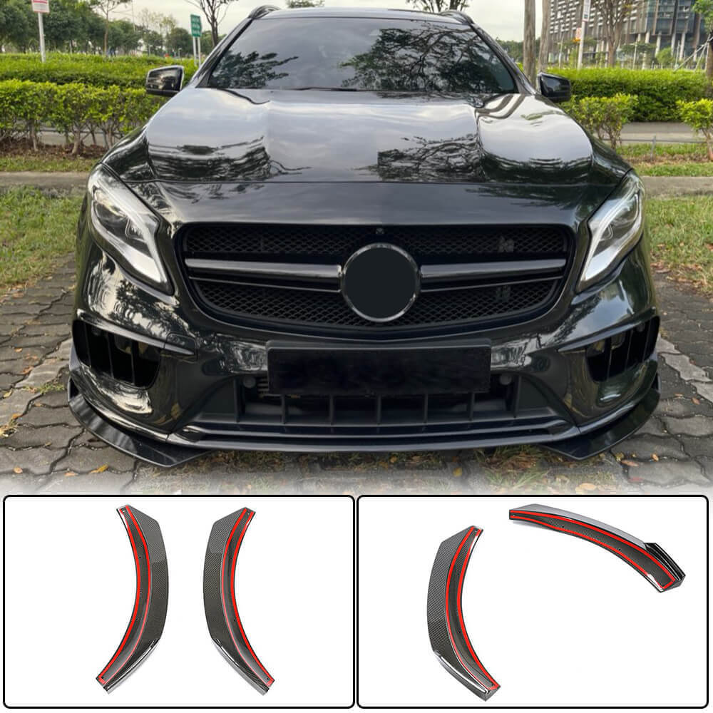Carbon Front Bumper Flaps (for GLA45 AMG 2017-2020) for Mercedes GLA X156 2014-2019 - image 1