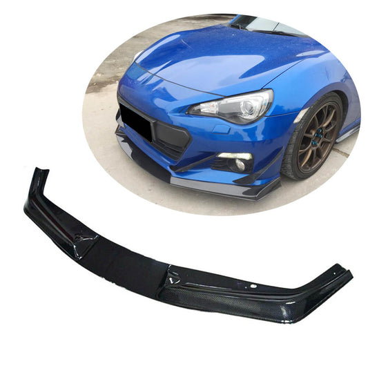Cover on the front bumper Lip V2 (Carbon) for Toyota GT86 - image 1