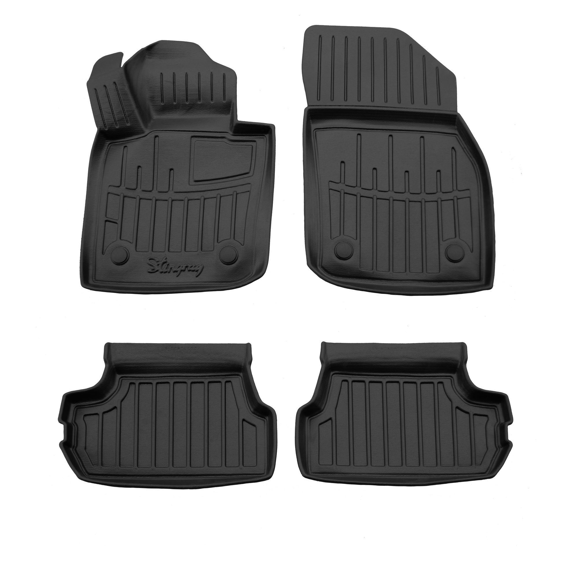 Stingray 3D floor mats (3-door, 4 pcs) for Mini Cooper F55/56/57 2014-2023 - image 1