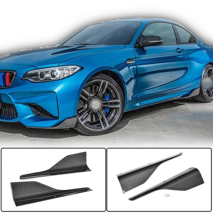 Side Skirts Carbon Fiber V5 (for M-Competition) for BMW 2 Series F22/23 2014-2021 - image 1