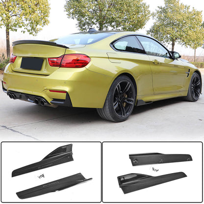 Side Skirts Carbon Fiber V3 (for F80) for BMW 3 series F-30/31/34 2012-2019 - image 1