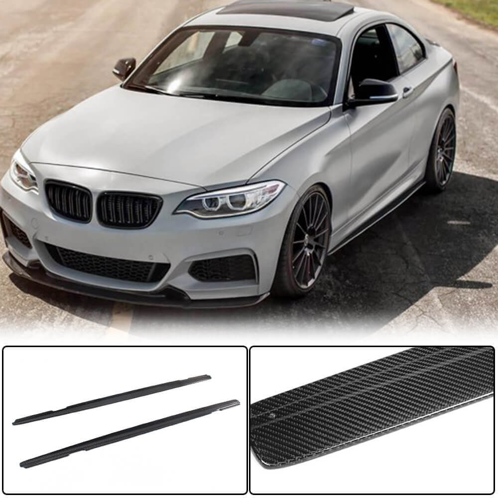 Side Skirt Extensions (for M-Sport, Carbon) for BMW 2 Series F22/F23 2014-2021 - image 1