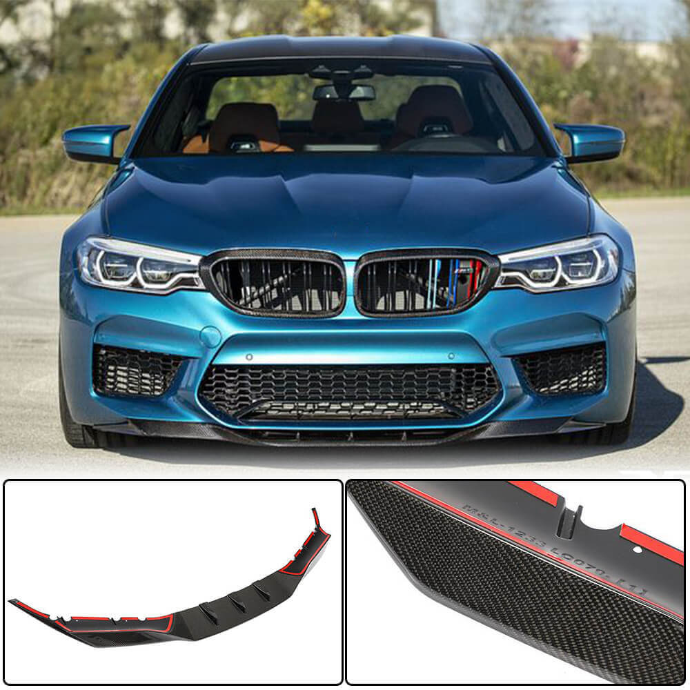 Front Bumper Lip V4 for M5 F90 2017-2020 Carbon for BMW 5 Series G30/G31 2017-2023 - image 1