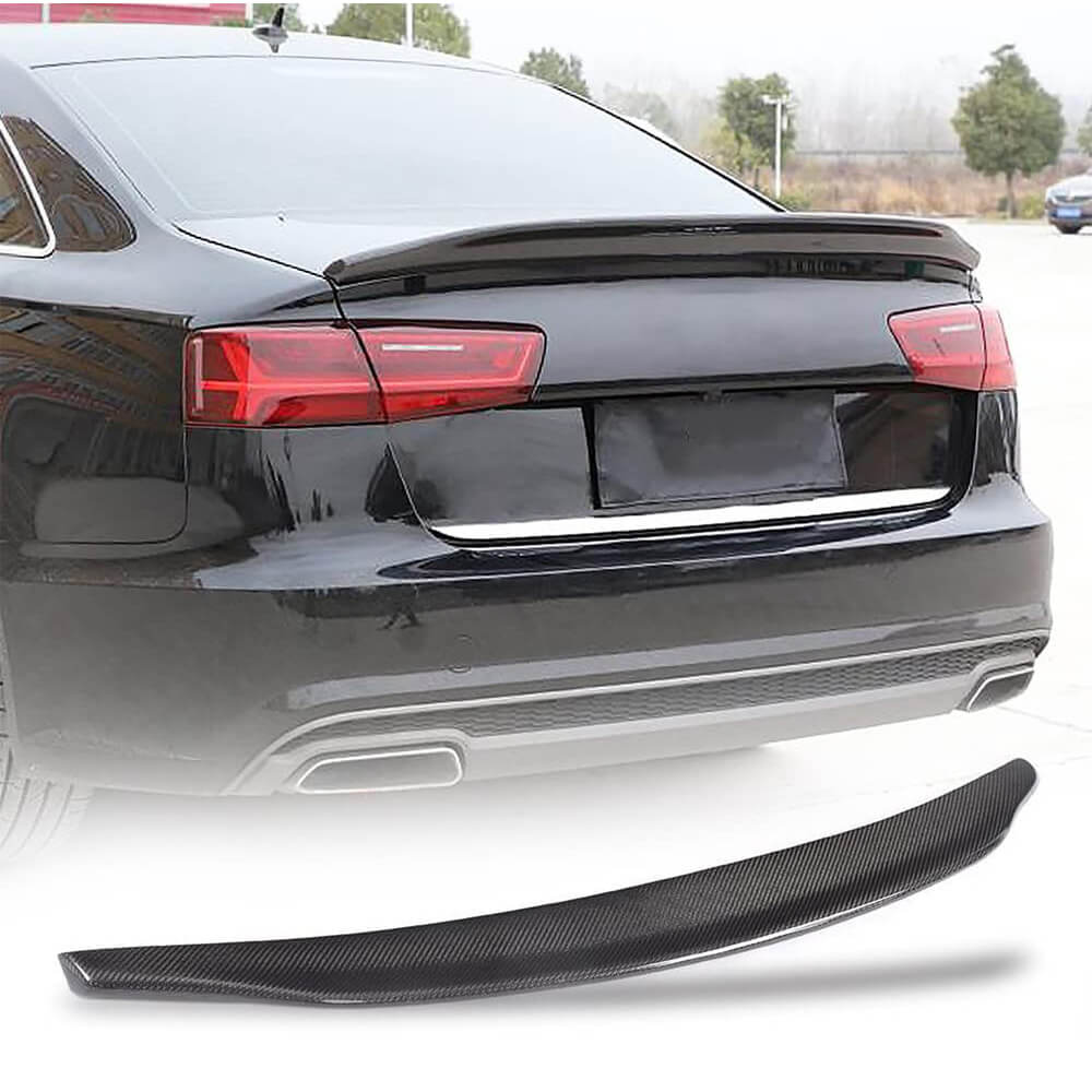 Lip Spoiler V2 (Carbon) for Audi A6 C7 2011-2017 - image 1
