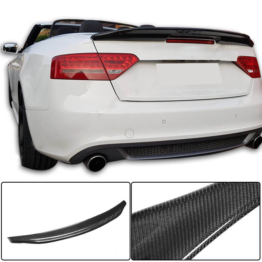 Spoiler V2 (Cabriolet, Carbon) for Audi A5 2007-2015 - image 1