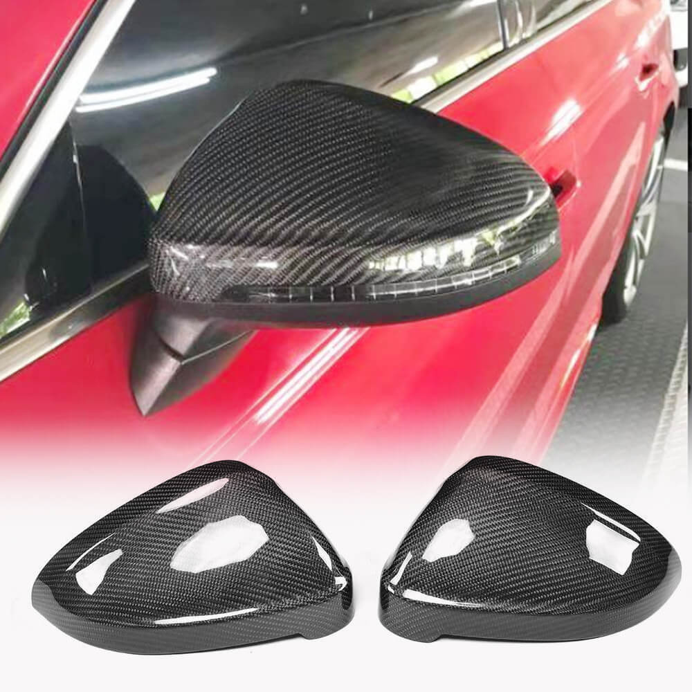 Mirror Covers V2 (2015-2019, Carbon) for Audi A4 B9 2015-2024 - image 1