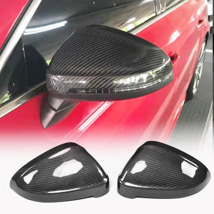 Mirror Covers V2 (2015-2019, Carbon) for Audi A4 B9 2015-2024 - image 1