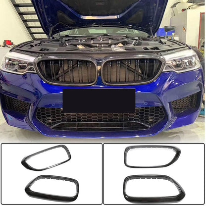 Grille Surround Trim (2017-2020, Carbon) for BMW 5 Series G30/G31 2017-2023 - image 1