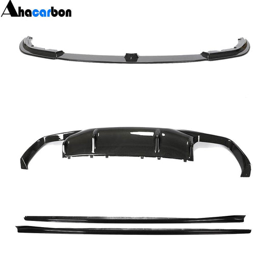 Front Bumper Lip Side Skirts Extension Rear Diffuser Dry Carbon Fiber (for F93) for BMW 8 series G14/G15/G16 - image 1