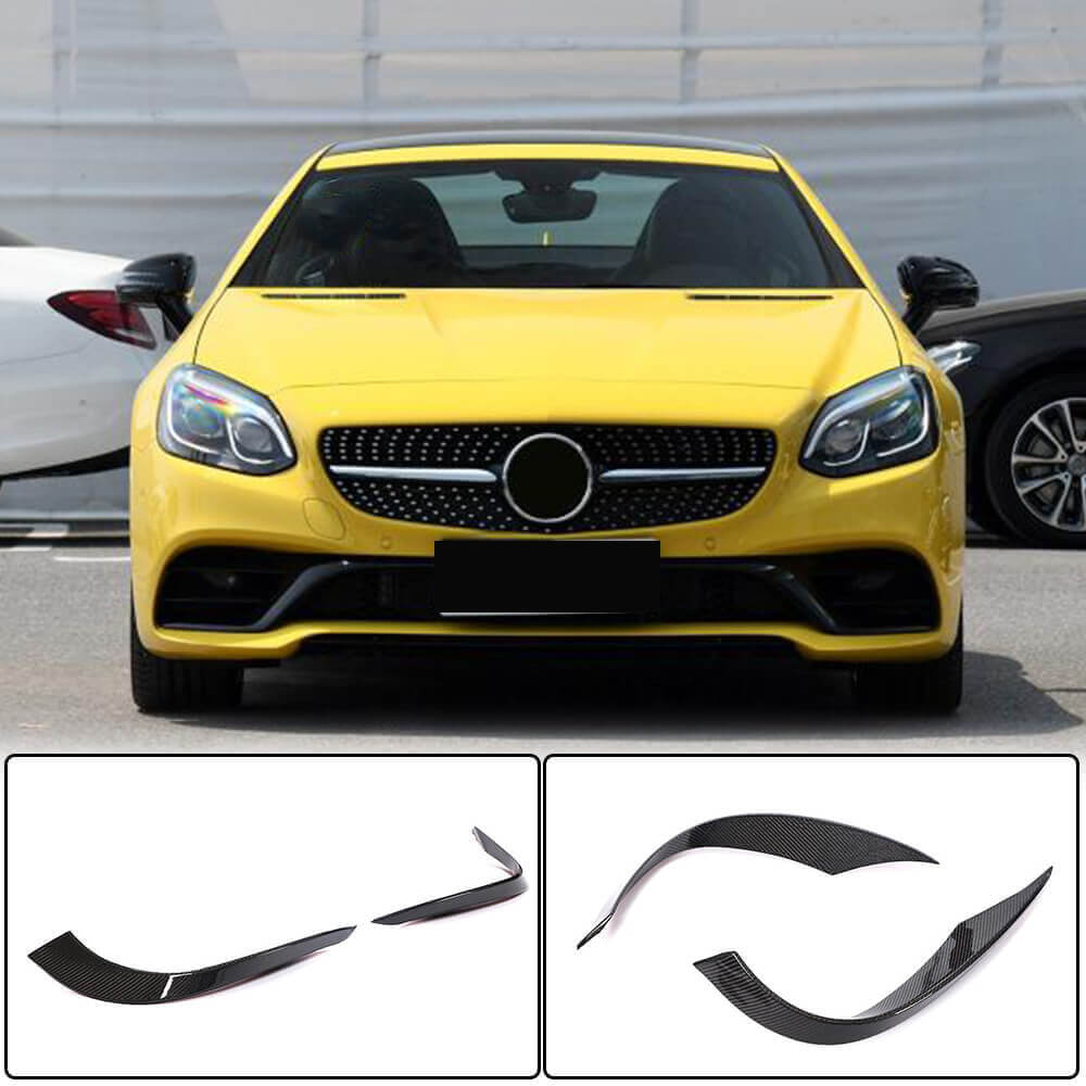 Covers on the front bumper (for Base 2016-2020, Carbon) for Mercedes SLK R172 2011-2016 - image 1