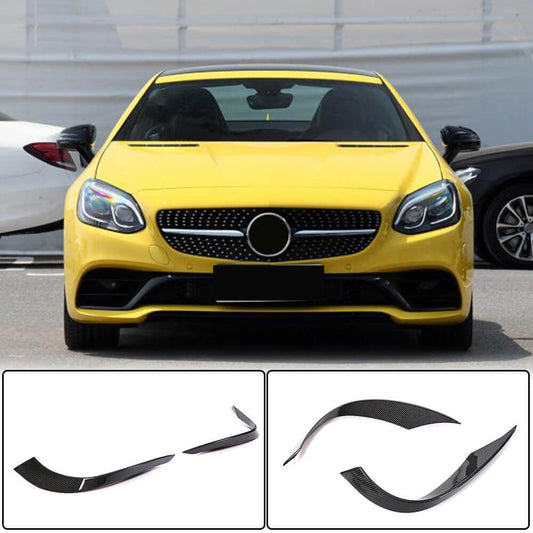 Covers on the front bumper (for Base 2016-2020, Carbon) for Mercedes SLK R172 2011-2016 - image 1