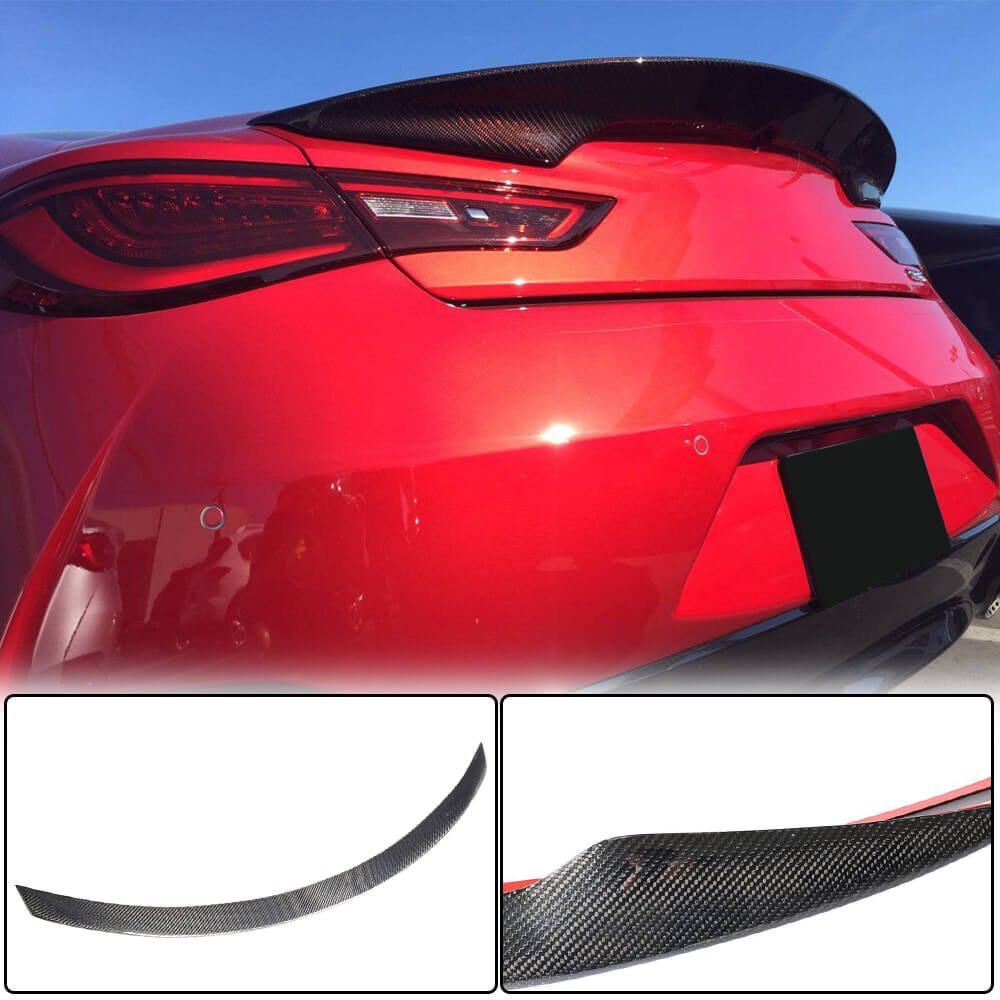 Spoiler V4 (for Q60 2016-2022, Carbon) for Infiniti Q50/Q60 2013-2024 - image 1