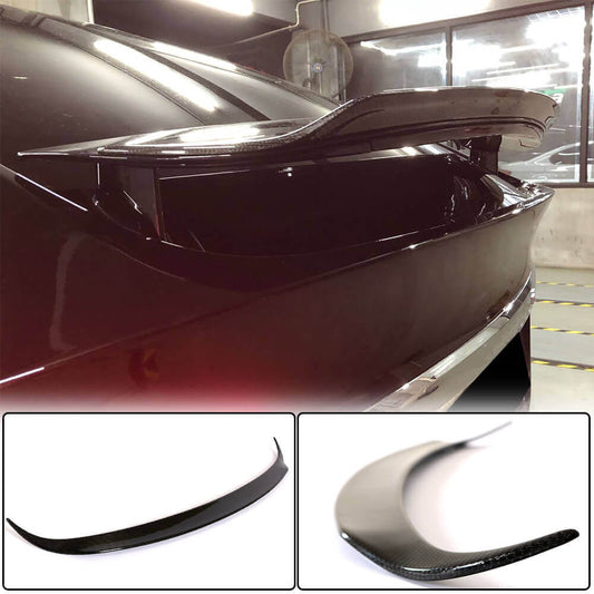 Rear Trunk Spoiler Carbon Fiber V4 (2016-2023) for Tesla Model X - image 1