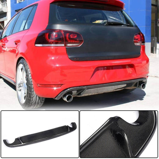 Rear bumper diffuser V2 (for GTI HB 2010-2013, Carbon) for Volkswagen Golf 6 - image 1