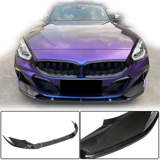 Front Bumper Lip Carbon Fiber V5 (M-Sport) for BMW Z4 (G29) 2018- - image 1