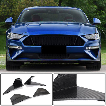Fog light covers (2018-2021, Carbon) for Ford Mustang 2015-2023 - image 1