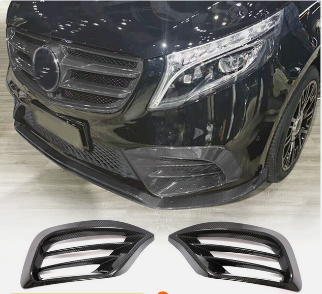 Fog lights V1 (2020+, Dry carbon) for Mercedes Vito / V-class W447 2014↗ year - image 1