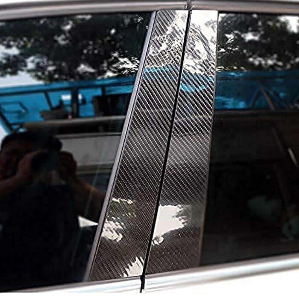 Carbon Pillar Covers (2017-2023) for Alfa Romeo Stelvio 2016- - image 1