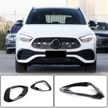 Front Bumper Extensions V1 (for AMG/AMG-Line, Carbon) for Mercedes GLA H247 2020- - image 1