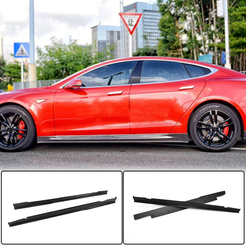 Door Sill Covers V1 (2014-2021, Carbon) for Tesla Model S 2012– - image 1