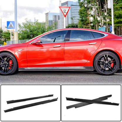 Door Sill Covers V1 (2014-2021, Carbon) for Tesla Model S 2012– - image 1