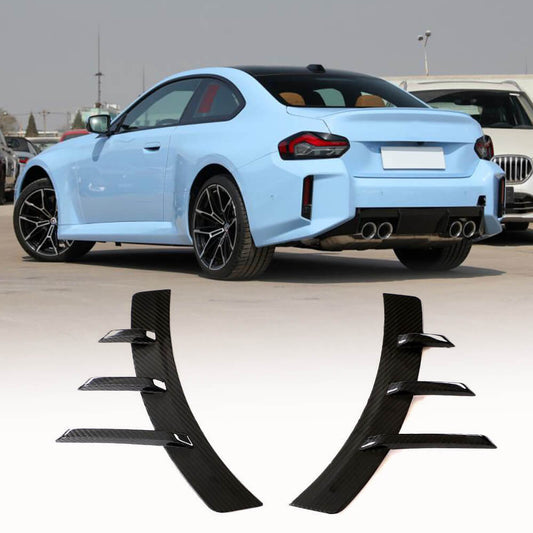 Rear Bumper Vents Carbon Fiber V4 (for G87) for BMW 2 Series G42 2021- - image 1