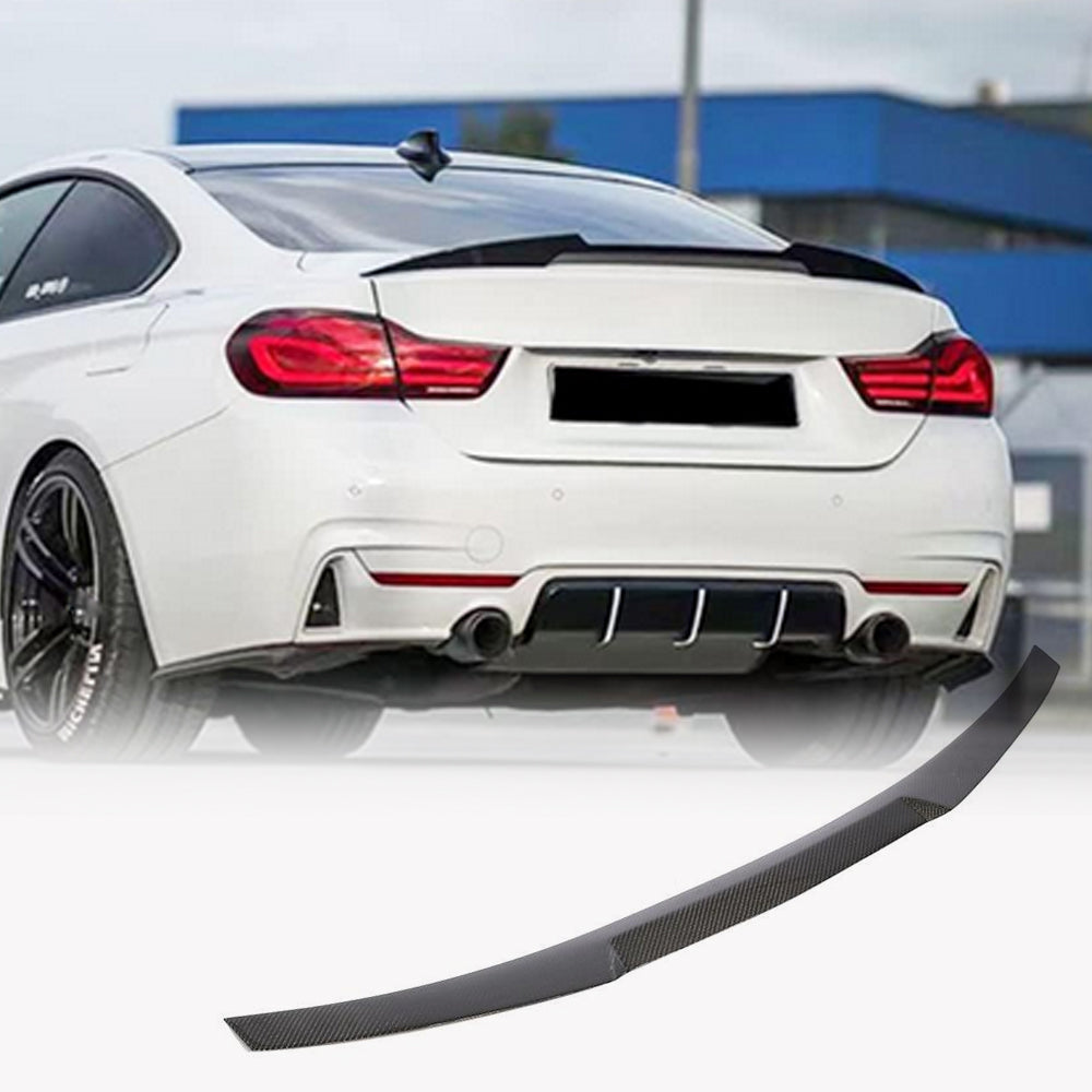 Rear Trunk Spoiler Carbon Fiber V2 (Coupe) for BMW 4 series F-32 2012-2020 - image 1