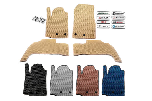 EVA Floor Mats (Beige) for Mazda 2 2007-2014 - image 1