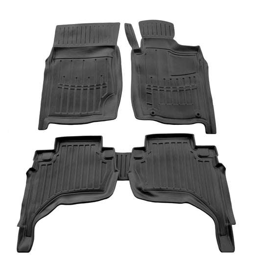 Stingray 3D floor mats (RHD, 5 pcs) for Mitsubishi L200 2006-2015 - image 1