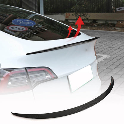 Rear Trunk Spoiler Dry Carbon Fiber V5 (2019-2022) for Tesla Model 3 - image 1
