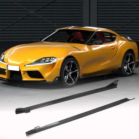 Side sills (Carbon) for Toyota Supra 2019- - image 1