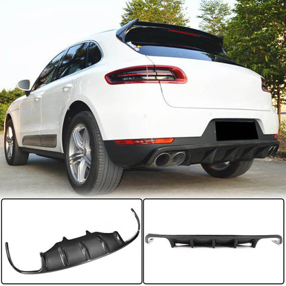 Rear bumper diffuser V1 (2014-2021, Carbon) for Porsche Macan 2014-2024 - image 1