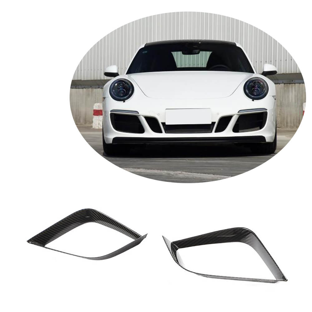 Covers on the front bumper (for Carrera 4 GTS 2017-2018, Carbon) for Porsche 911 2012-2018 - image 1