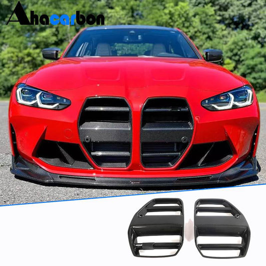 V4 Kidney Grilles (for G82/G83, Carbon) for BMW 4 Series G22/23/26 2020- - image 1